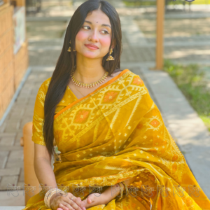 Premium Jamdani Saree with Blouse Piece