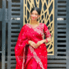 Party Madhuri Saree with Heavy Embroidered Blouse